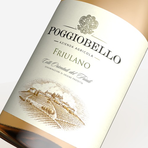 POGGIOBELLO - FRIULANO Wine Label Design​​​​​​​
