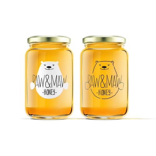 logo as honey label