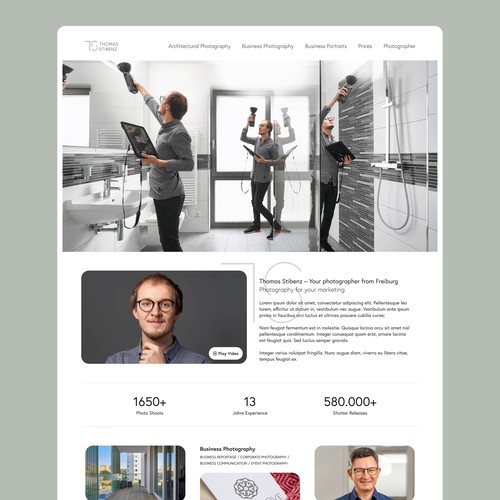 Photographer website