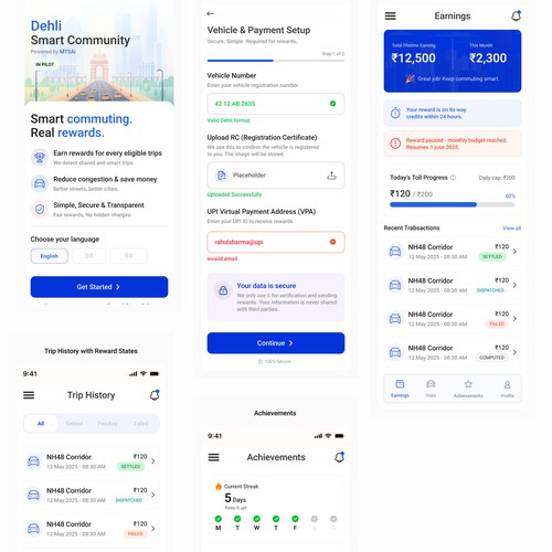 MTSAi Mobile App design