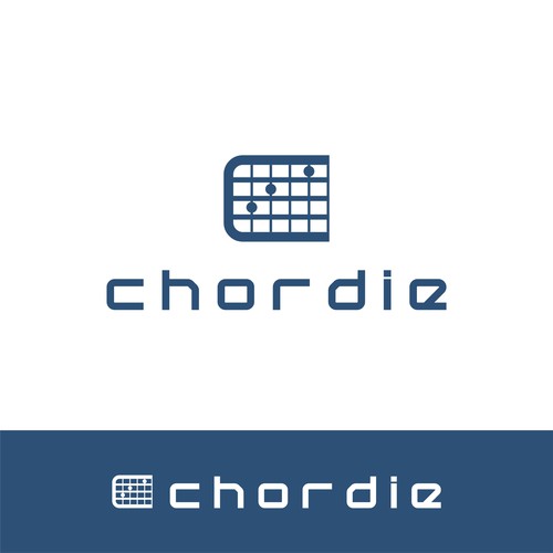 Logo concept for Chordie guitar cord website