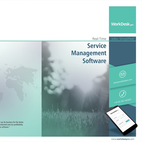 Create a PDF Brochure for Software system (workforce management)