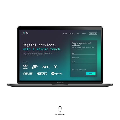 Ikius Web Design Concept