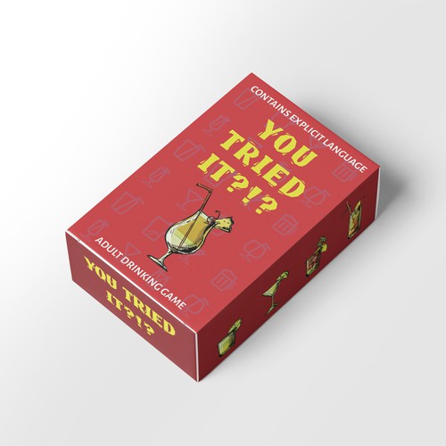 Adult Card Game Box Design