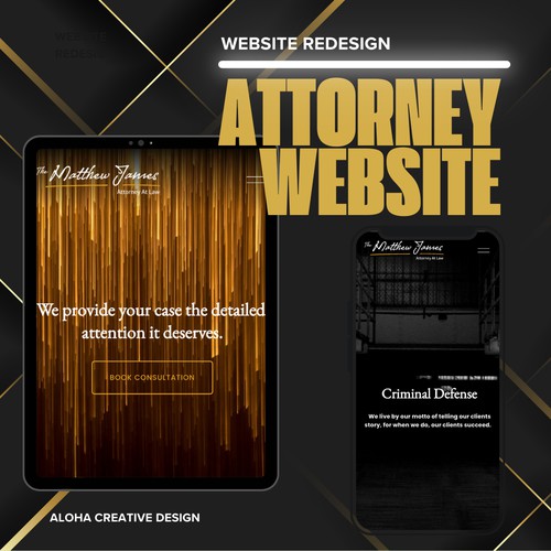 The Matthew James Attorney At Law | Website Redesign