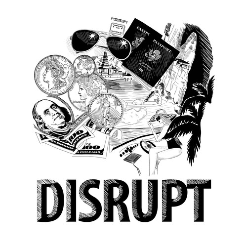 "Disrupt the Status Quo" T-Shirt design