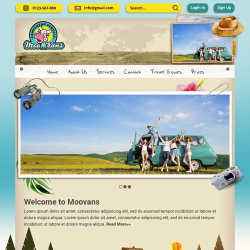 Camping Van Creative Design