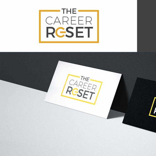 Design a logo for THE CAREER RESET that gives people a kick in the pants to create a career they love