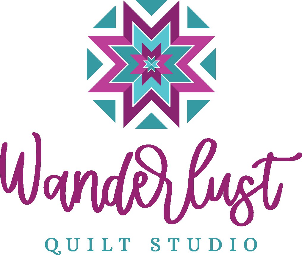 Playful whimsical modern logo for a sewing business
