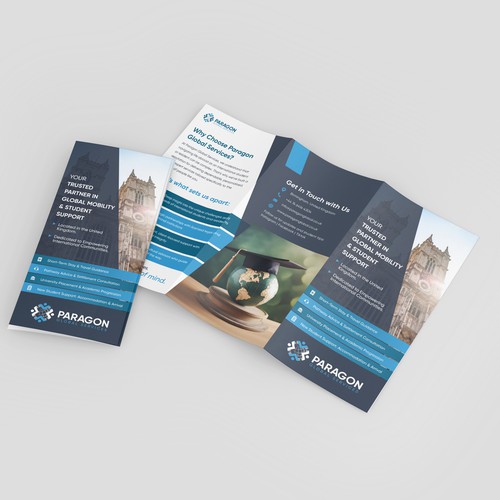 Paragon Global Services Trifold Flyer Design