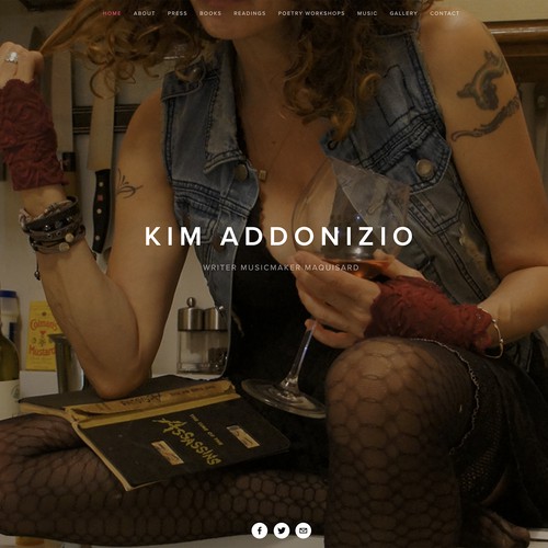 Artist website design Squarespace