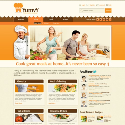 Help Yumvy design its website (+further engagement after contest)