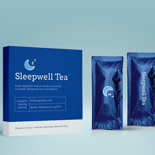 entry for Sleepwell Tea packaging design