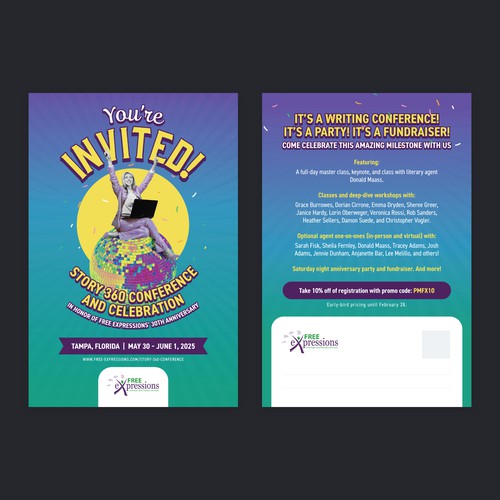 Free Expressions Postcard Design