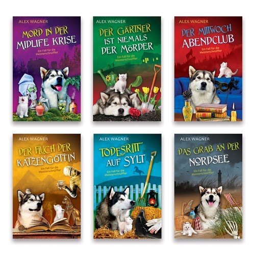 Book covers for the Meisterschnüffler series