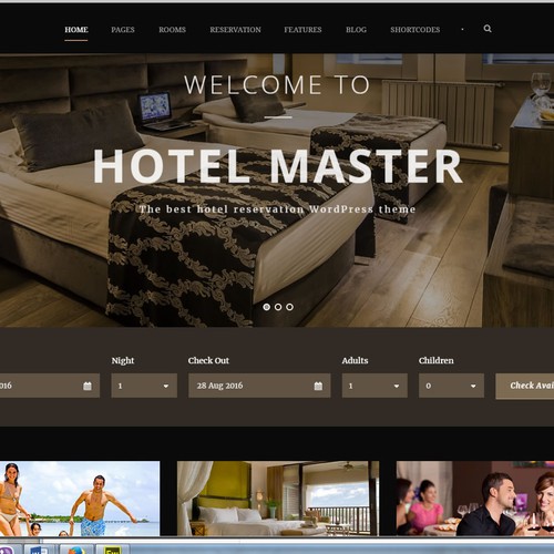 Hotel website