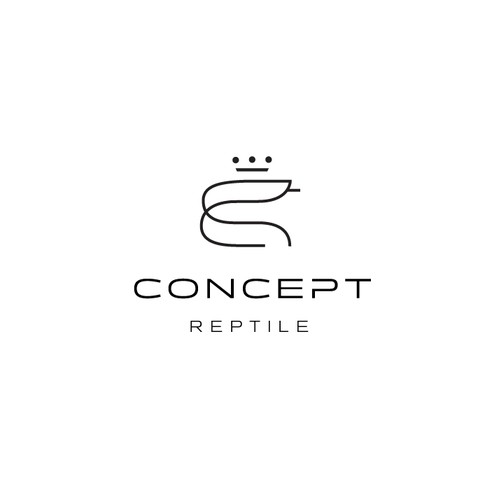 Minimal line-drawn mark for a python care company