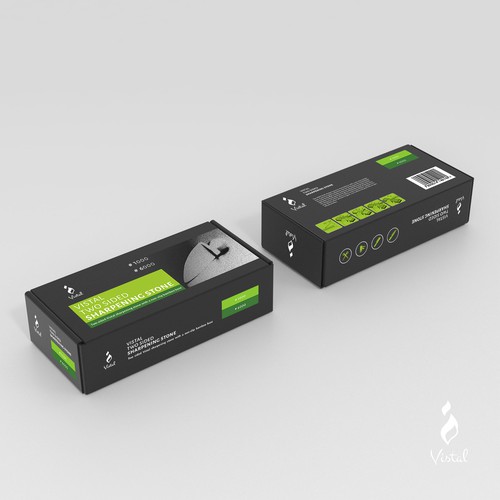 Design a box for launch of a new kitchen sharpening stone