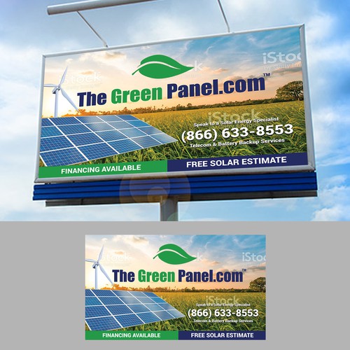 Realistic, Modern Billboard for Solar Energy Company