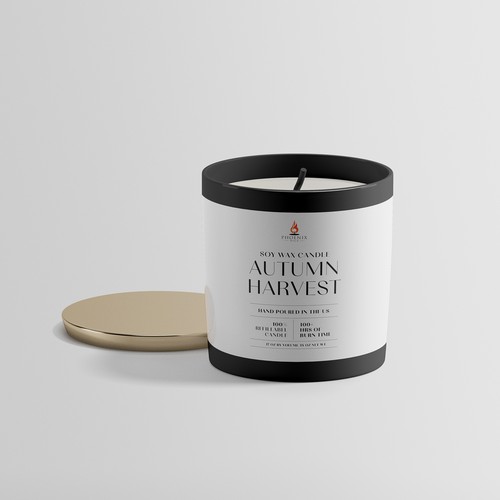 Minimalist Candle Label Design