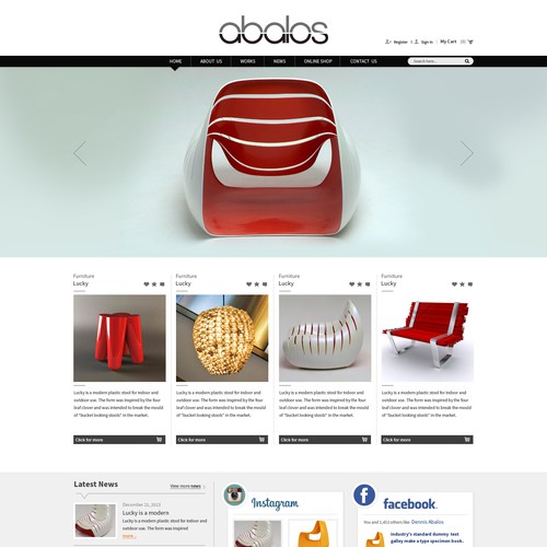 Word press Creative Website Design for Product Designer