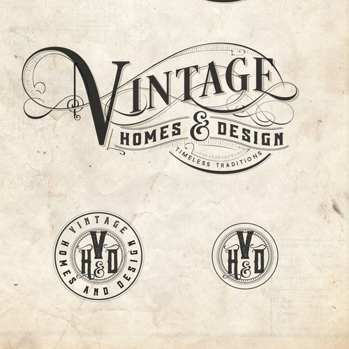 Vintage Homes and design logo