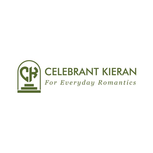 Wedding celebrant logo that appeals to brides