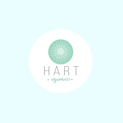 Delicate logo for organic skincare brand