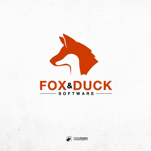 Fox and Duck Negative space play