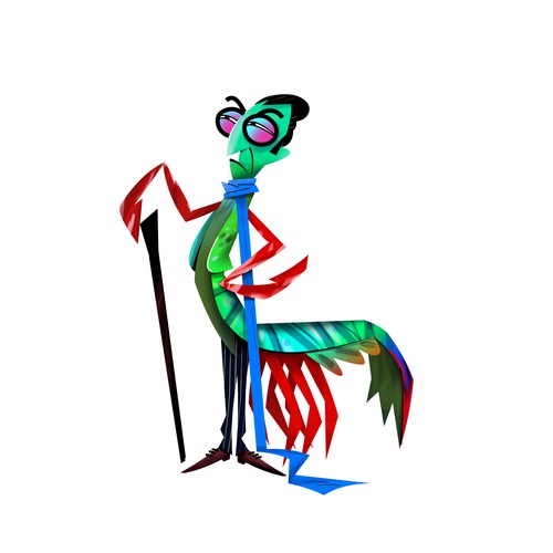 Mantis shrimp mascot