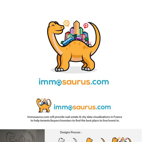 Character Design for Immosaurus.com