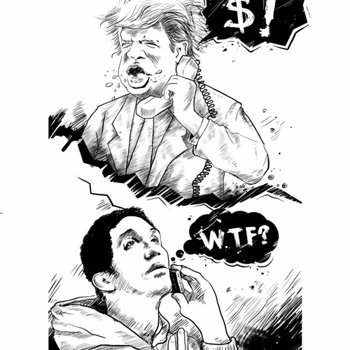 Donald Trump Sucks! Cartoon/ Comic Panel wanted for +ME, LLC