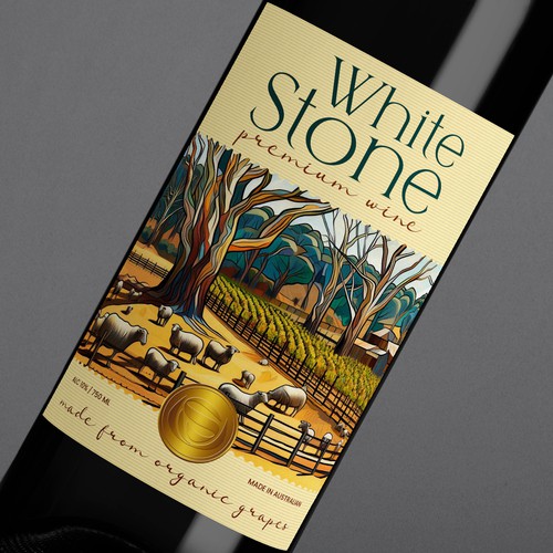 wine label design