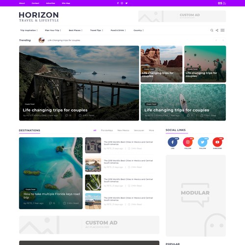 Horizon web design competition