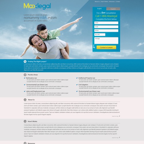 Maxlegal.com needs a new website design