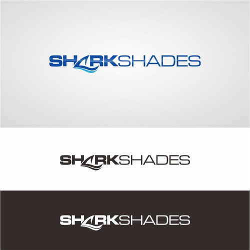 Simple logo for SHARK SHADES