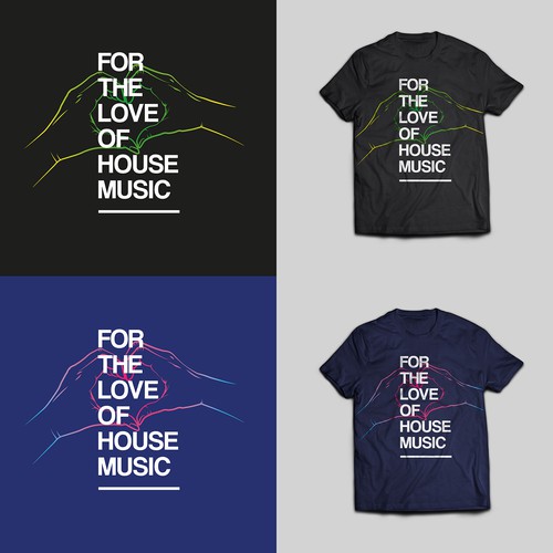 HOUSE MUSIC tee shirt design