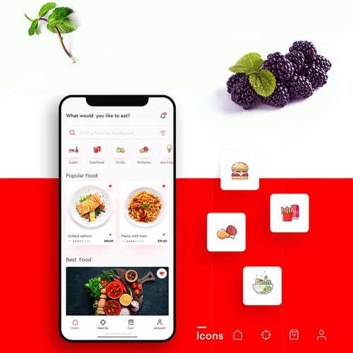 Fooodie App design