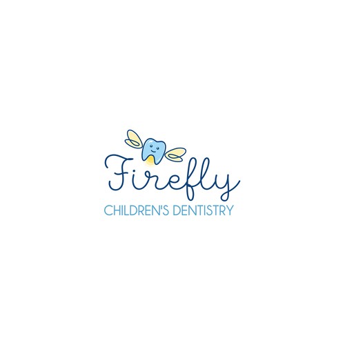 Cute logo concept for children's dentistry