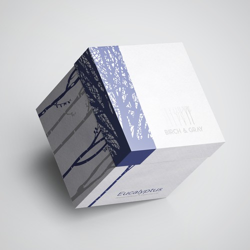 Minimalist Packaging Design for Birch & Gray Aroma Diffuser 