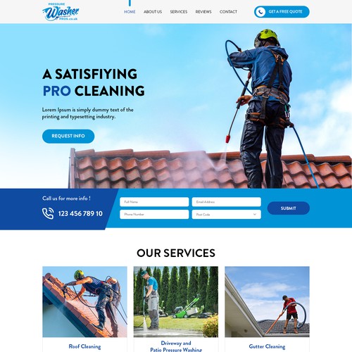 Responsive high-converting lead gen page for cool local biz!