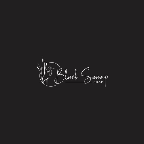 Logo design for "Black Swamp soap"