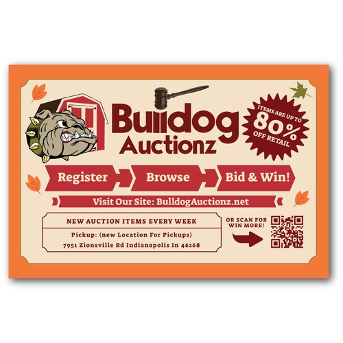 Bulldog Auctionz Flyer Design