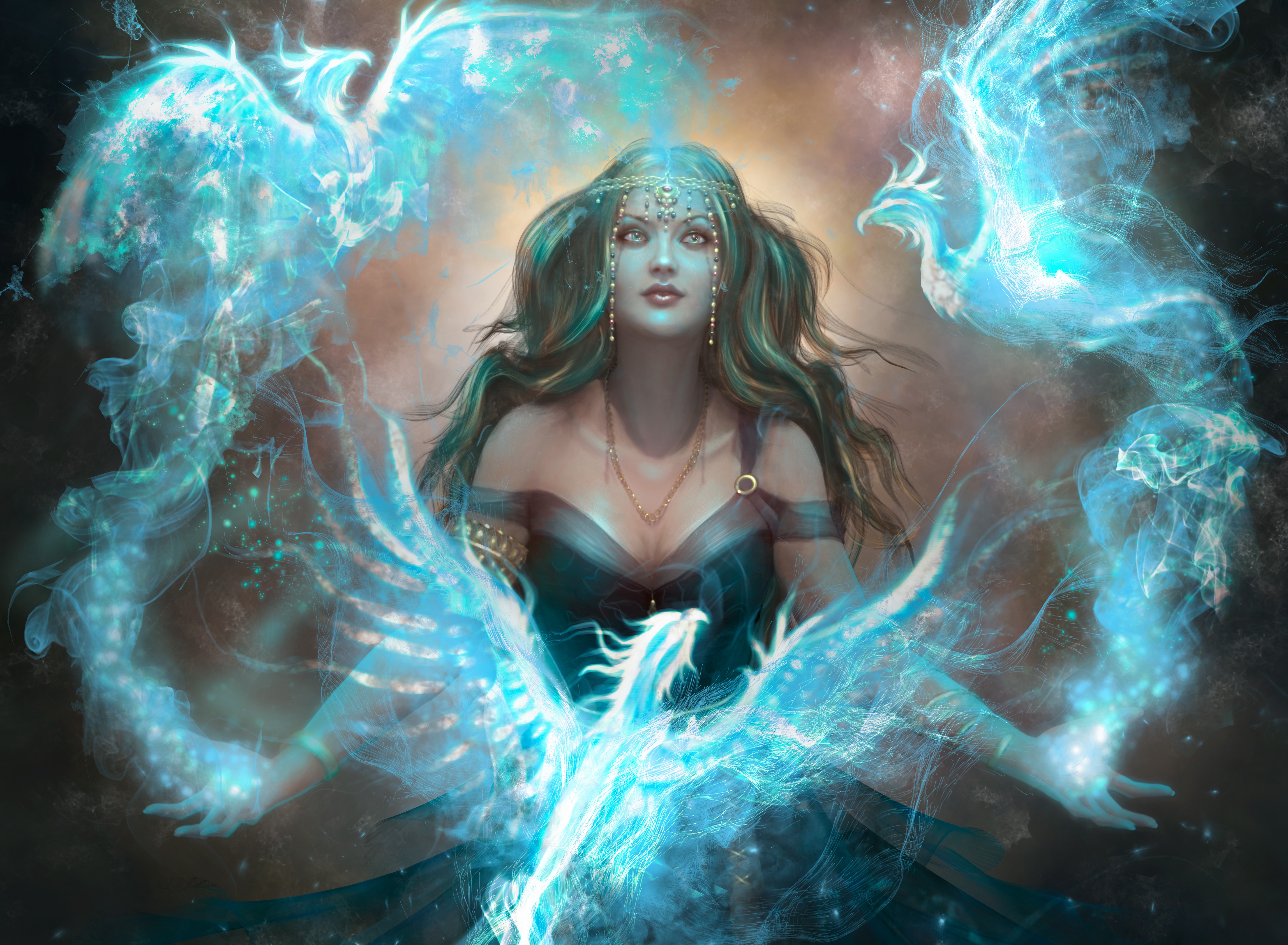 Draw a card picture for a trading card game like Magic