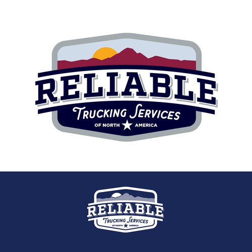 Classic logo for trucking company.