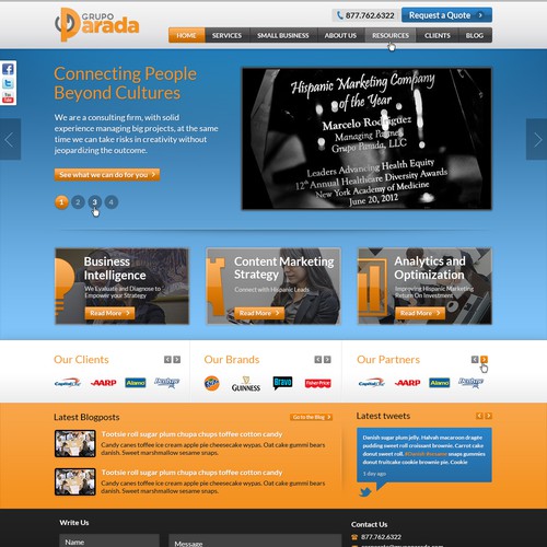 website design for GrupoParada.com