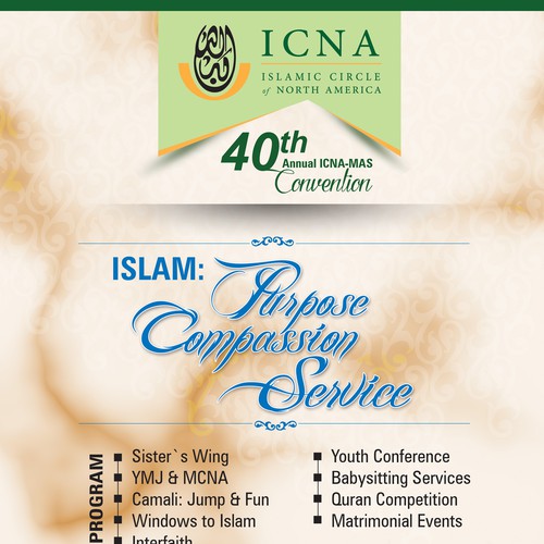 40th Annual ICNA-MAS Convention Flyer and Poster Design