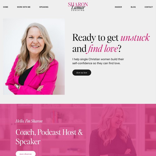 Sharon Lamar Coaching | Squarespace Website