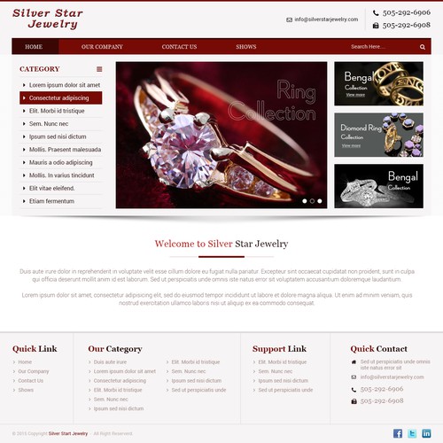 Create a stunning website for Native American / Southwern Jewelry manufacturer Silver Star