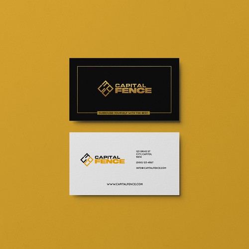 Capital Fence Business Card Mockup